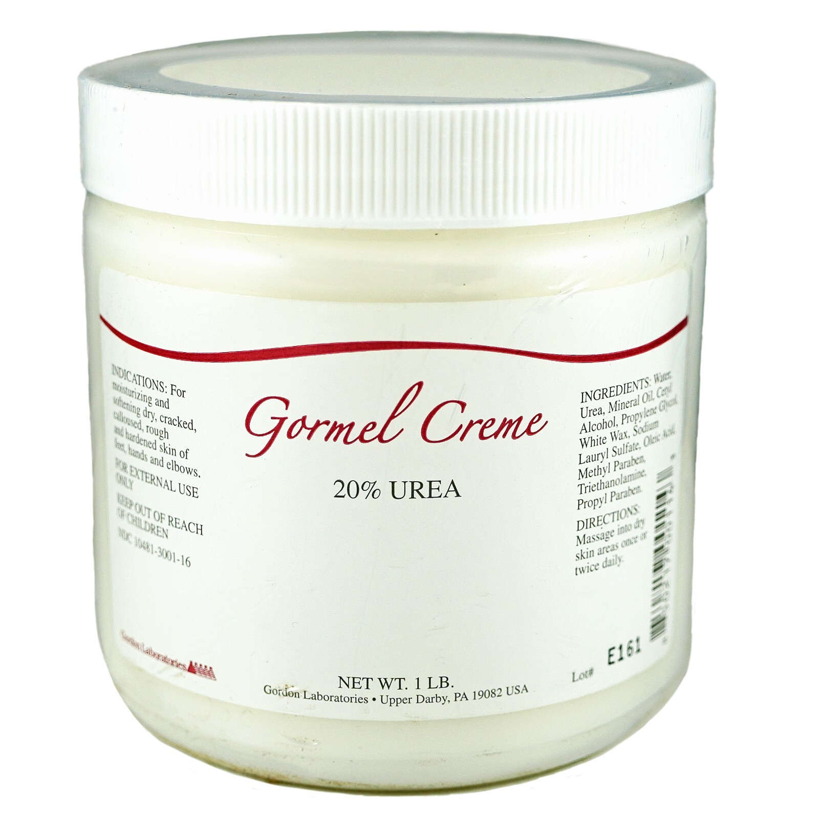 Gordon Laboratories Gormel Creme, Urea 20, for Thick, Rough Skin