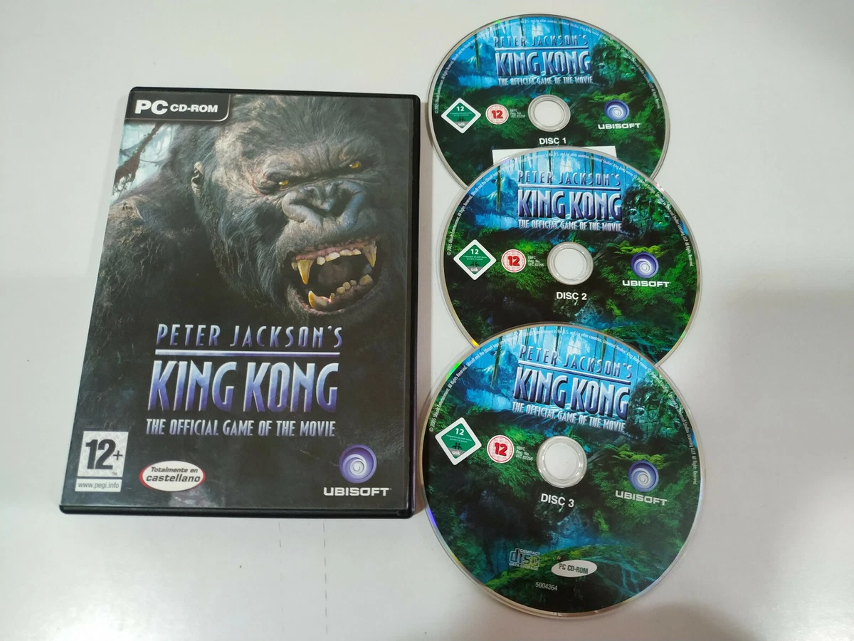 King Kong Peter Jackson Official Game Juego para PC 3 x CD Rom