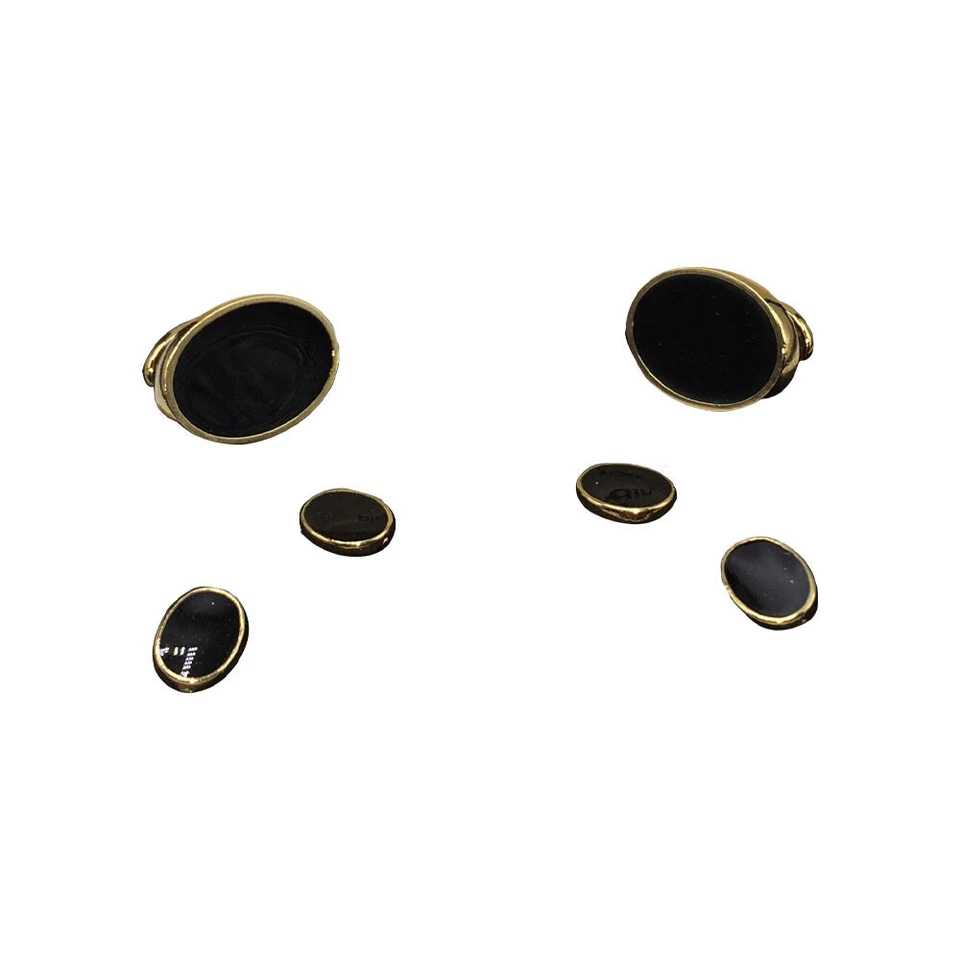 Набор запонок и гвоздиков из золота и оникса Pierre Cardin - Изображение 2 из 4