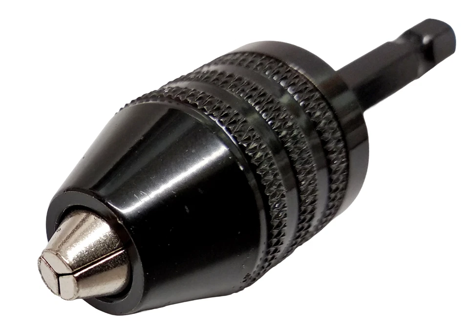 Mini Bohrer Adapter Bit Bohrfutter 0,3-7mm schlüssellos Sechskant 1/4'' HEX NEU - Bild 2 von 4