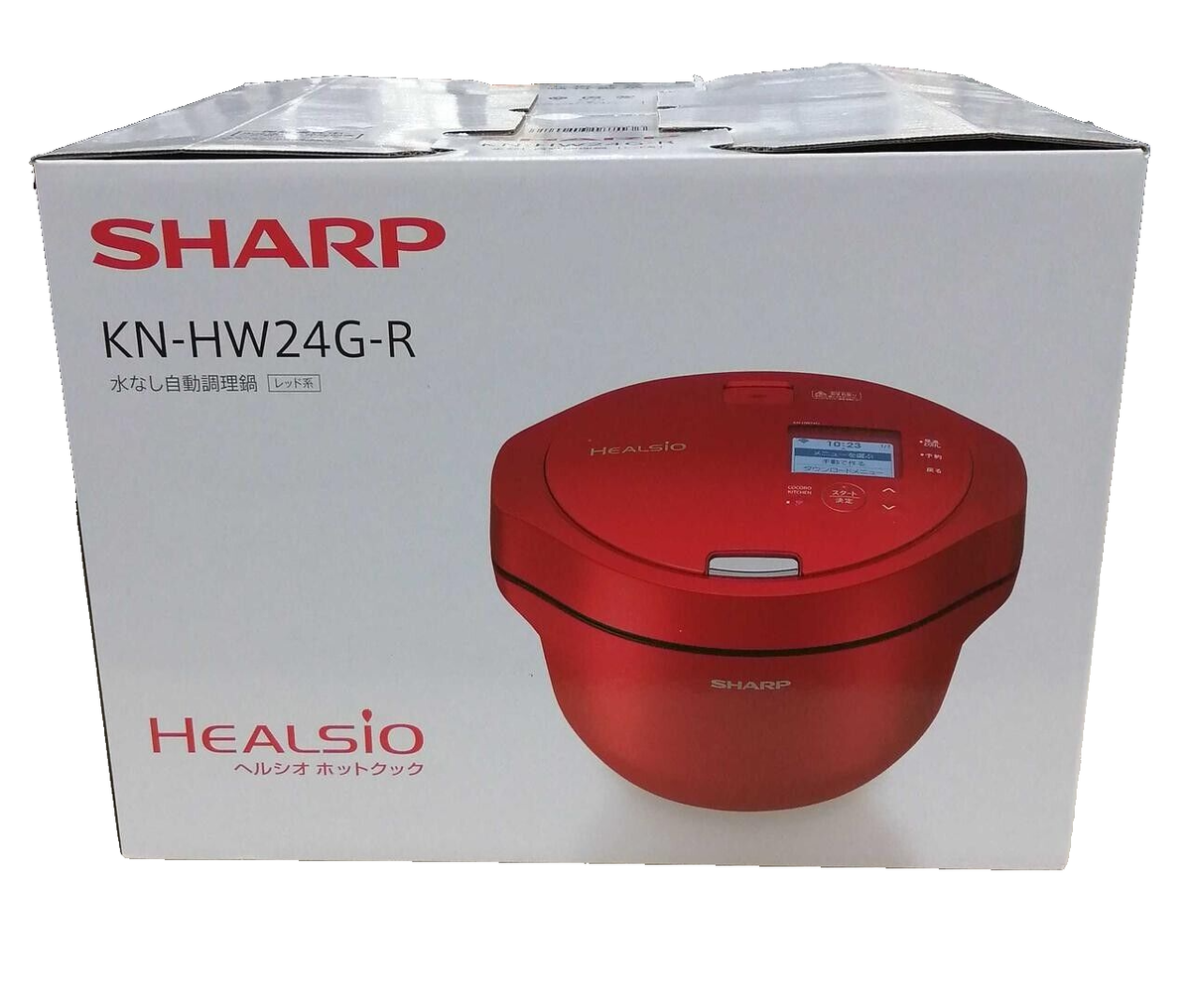 SHARP HEALSIO HOTCOOK 電気圧力鍋 レッド Sharp HEALSIO Hot Cook KN-HW24G 2.4L RED Auto Cook AC100V