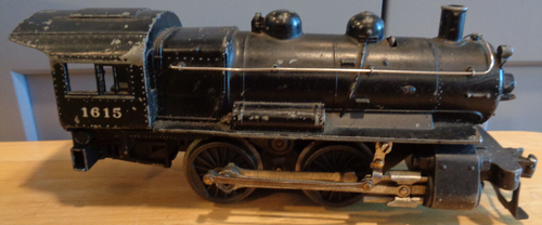 1955-57 VINTAGE LIONEL #1615 0 GAUGE 0-4-0 DIE CAST STEAM LOCOMOTIVE + TENDER - Picture 5 of 13