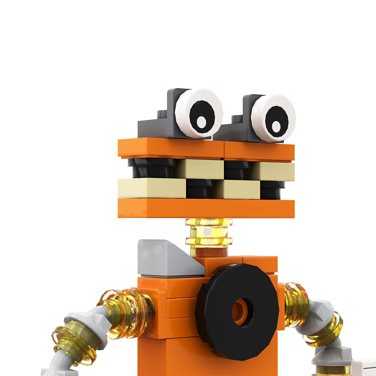  My Sing Monsters Wubbox Building Block Set, Orange