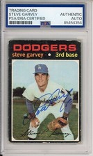 1971 71 Topps Steve Garvey Signed RC Rookie Card PSA DNA COA Autograph Dodgers