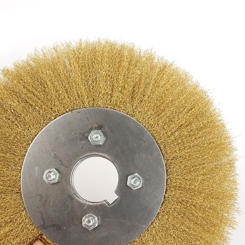 4"-10" Soft Brass Wire Wheel Copper Brush Metal polishing tool For Angle Grinder - Picture 5 of 7