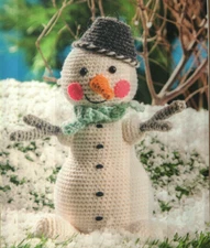 MARTIN THE SNOWMAN & CHRISTMAS ANGEL DOLL CROCHET PATTERN INSTRUCTIONS