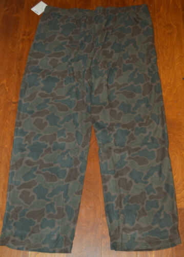 Men's Croft & Barrow Green Camo Microfleece Pajama Sleep Pants Sizes S ...