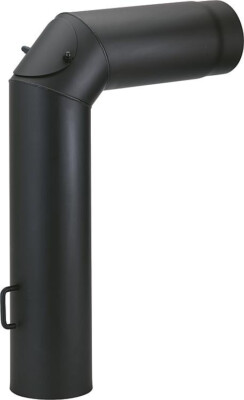 SEM Rauchrohrset  DN150 Schwarz  Inkl. Drosselkappe und Rosette NEU