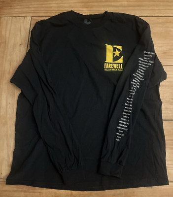 AUTHENTIC Elton John  FYBR Tour Shirt - Size XL - Long Sleeve - Black