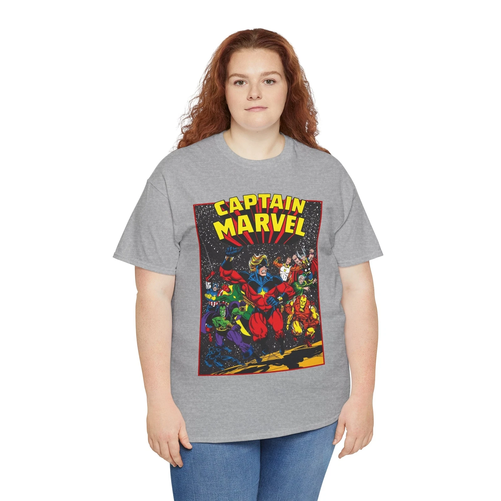 Captain Marvel T-Shirt - Marvel Comics - Jim Starlin Art - Mar-Vell - Kree