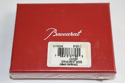 新品未使用 Baccarat クリスタルornament 2018 新品未使用 Baccarat