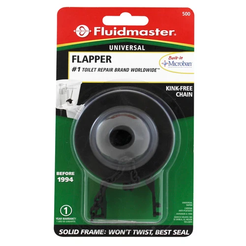 Fluidmaster 500P21 Plastic Toilet Flapper 6-1/8 L x 6 H x 2-11/16 W in.