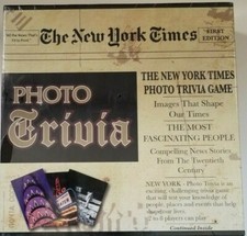 The New York Times Photo Trivia History Board Game Fun Educational  NEW