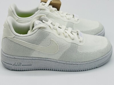 Size 6Y/Women s 7.5 - Nike Air Force 1 Crater Flyknit Grey DH3375-100 No Box Lid