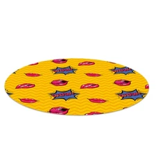 Round Home Office Carpet Mat Pad Floor Protector Dynamic composition fi 100