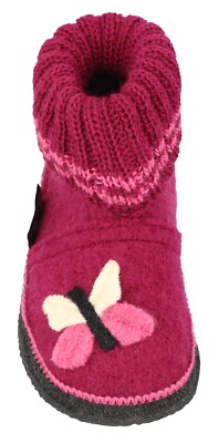 Kitz-Pichler Haus Hütten Schuhe Puschen Österreich 100% Schurwolle 785 Butterfly