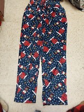 Nwt Briefly Stated Mens Sleep Pants Velour Pockets Peanuts S M XL