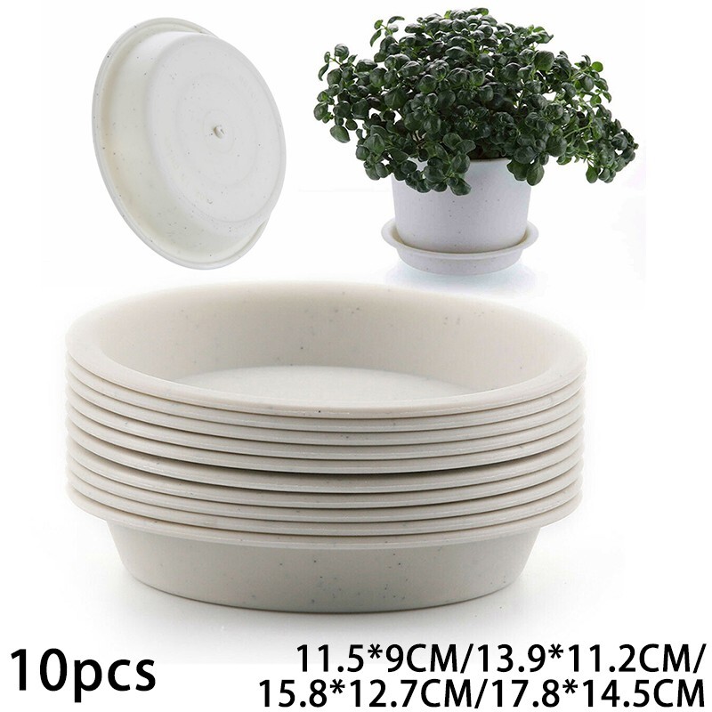 PlasticSaucer Base Round Plant Flower Pot Plate Water Drip Tray