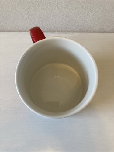 Disney Mickey Mouse Porzellan Becher groß 24 Unzen rot schwarz weiß Streifen - Bild 5 von 7