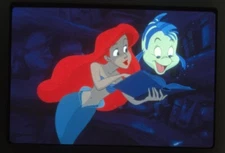 The Little Mermaid Disney Animation Ariel Flounder Original 35mm Transparency