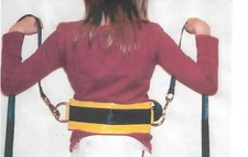 Gymnastic Spotting Belts Small Yellow 19-23 Inch Waist Training Belt Equipment