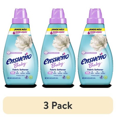 (3 Pack) Ensueño Baby Hypoallergenic Liquid Laundry Fabric Softener - Baby Powd