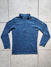 KUHL Alloy 1/4 Zip Pullover Sweater Youth Large 14-16 Blue Heathered