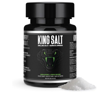 #ad KING SALT Smelling Salts Strong Ammonia Inhalant Focus Boost Gym Athletes Sports $19.99