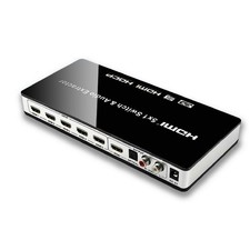 HDMI-Compatible Switch Switcher 5x1 5 in 1 out Audio Extractor 4K For PS4 PS5 x