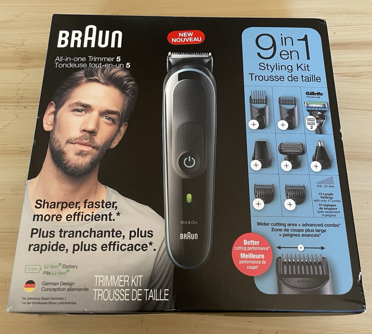 New Sealed Braun MGK 5280 All In One Trimmer 5 Rechargeable 