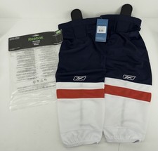 Reebok Edge SX100 Ice Hockey Socks Junior 24 inches Youth Boys Navy White Red