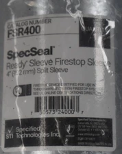 Specseal Ready Sleeve Firestop Sleeve 4" Split Sleeve FSR400 Stainless Steel