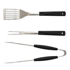 Mainstays 3pc Stainless Steel Barbecue Grill Tool Set