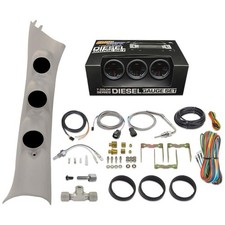 Glowshift Tinted Boostegttrans Temp Gauges Taupe Pod Fits 10-18 Ram Cummins