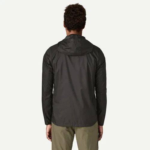 Patagonia Men's Houdini Jacket Black w/Black Lightweight Windbreaker Free Ship image 4