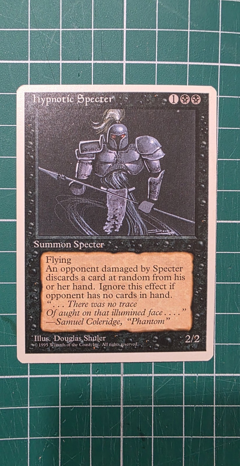 Magic the Gathering (MtG) - Hypnotic Specter - 4th Edition (Black) (Swamp) LP