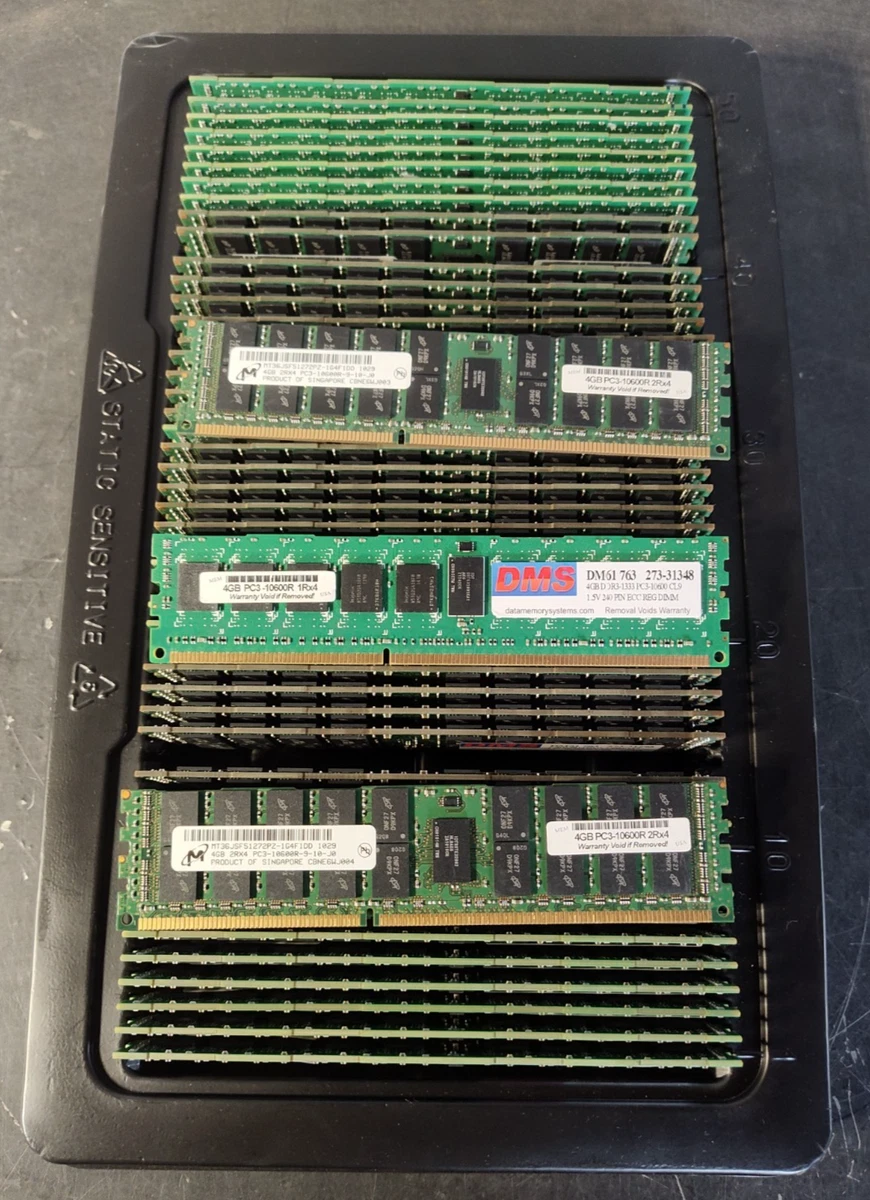 PC3-10600R (DDR3-1333) Bus Speed Server RAM 4 GB Capacity per