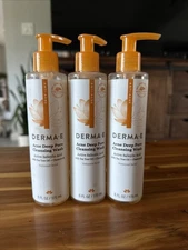 3 Derma E Acne Deep Pore Cleansing Wash ~ Salicylic Acid ~6 oz/175 ml Exp 05/25