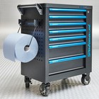Werkzeugwagen 7 Schubladen + Papierrollenhalter und 2 Rollen Werkstattpapier