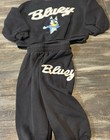 ZARA Bluey 2-Piece Fleece Cotton Pants Set Black 4 Years Sweatshirt + Pants — photo 2