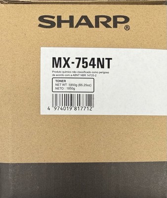Sharp MX-754NT Black Toner Cartridge OEM Genuine, Sealed