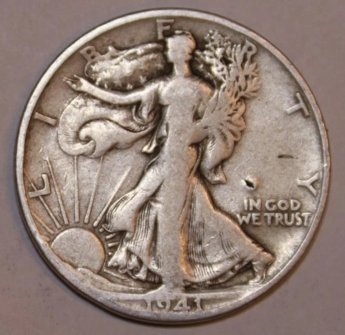 1941-S Walking Liberty Half Dollar - Very Good - #1222EC