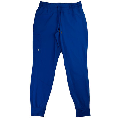 Barco One Women s Blue Solid Scrub Jogger Pants Size M Polyester/Spandex