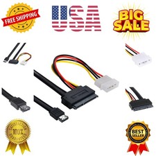 Power eSATA to SATA 22Pin Data Transfer Extension Cable with IDE 4Pin Power S...