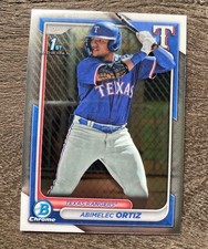 2024 Bowman Chrome Prospects Abimelec Ortiz Rookie Card BCP-16 Texas Rangers