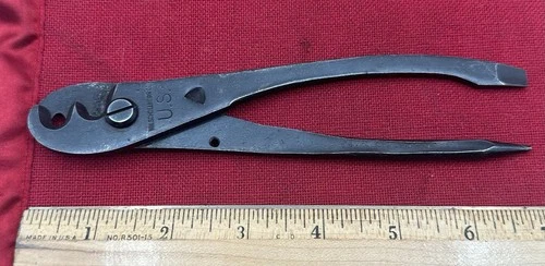 WW2 US Army Military Engineering Demolition Blasting Cap Crimper Pliers Tool