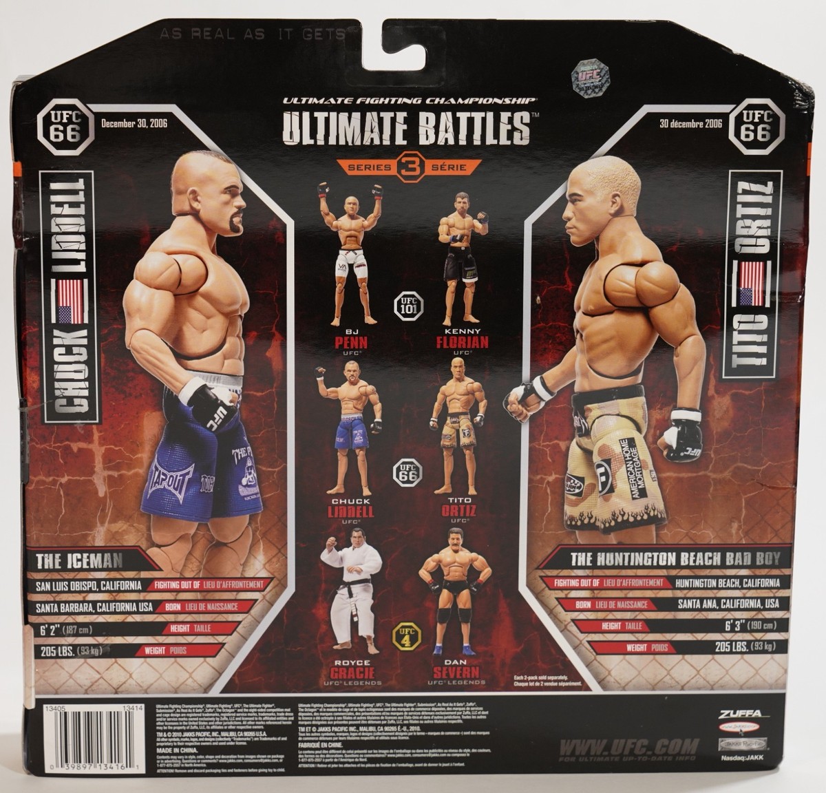 Tito Ortiz Chuck Liddell UFC Jakks Pacific Action Figures Ultimate