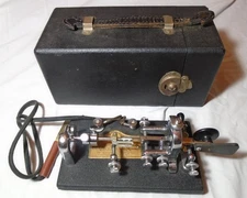 1945 Vibroplex Original Bug 833 Broadway NY No 147501 Telegraph Key w/Case