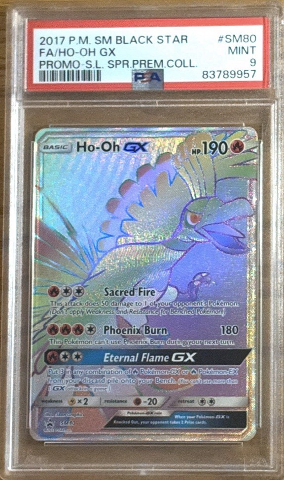 Ho-oh GX SM80 Black Star Promo HOLO Rare Pokémon Card Nm Sun & Moon