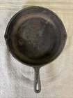 Vintage BSR Cast Iron Skillet 10 5/8in. #8 with Heat Ring Dual Pour Spout.